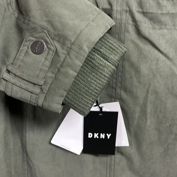 NWT,DKNY Faux-Fur-Trim Hooded Anorak, - Picture 8 of 16